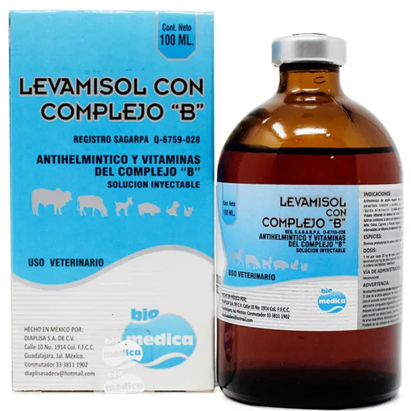 LEVAMISOL CON COMPLEJO B 500ML
