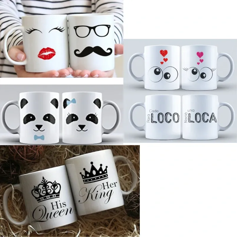 PAREJA DE JARRAS SUBLIMADAS