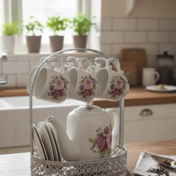 Tetera con tazas