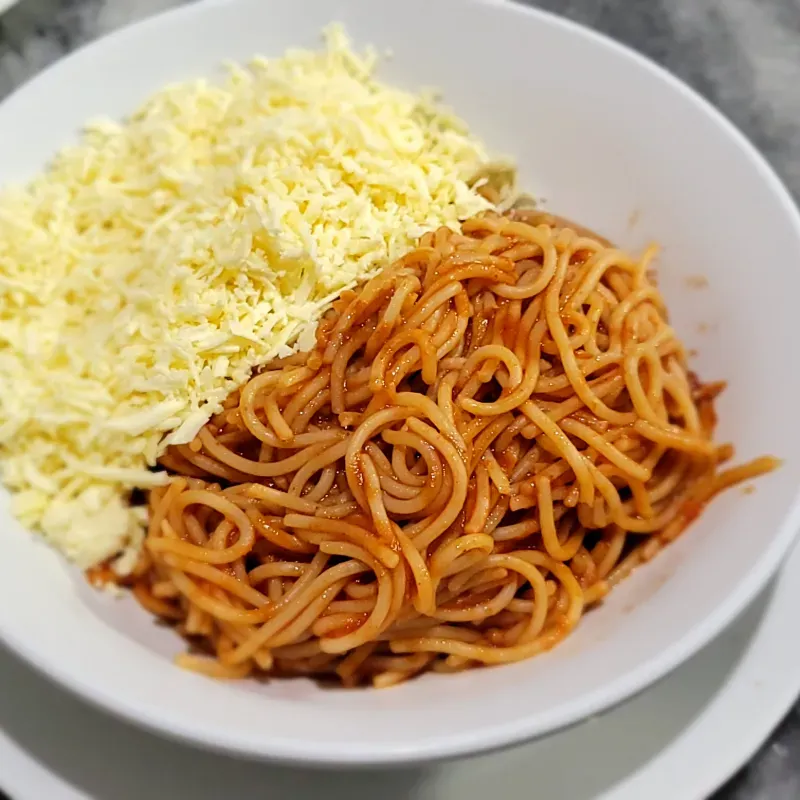Espagueti de queso