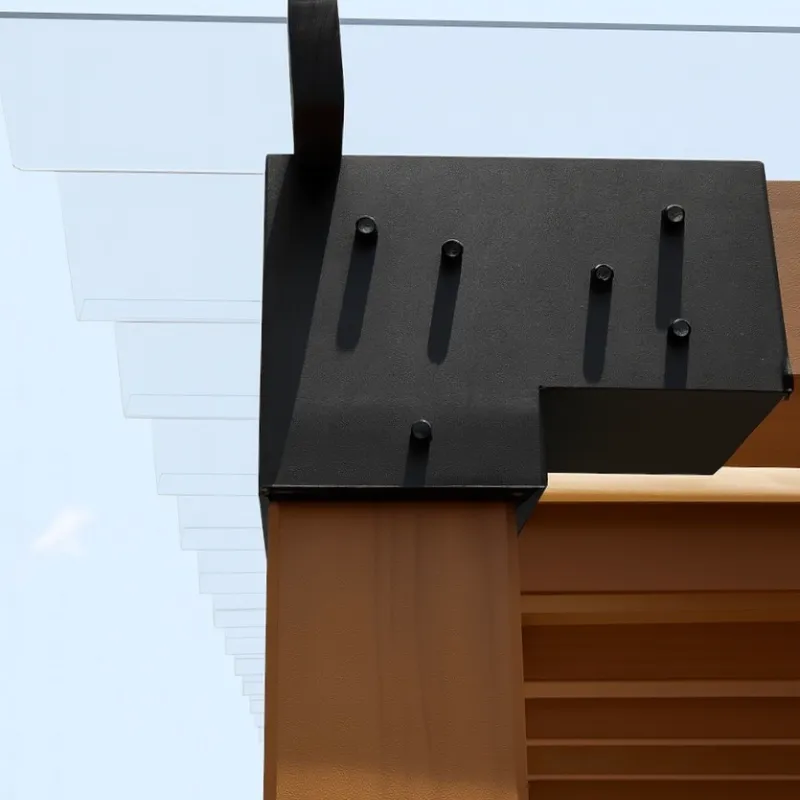 Montante esquinero de 3 vías