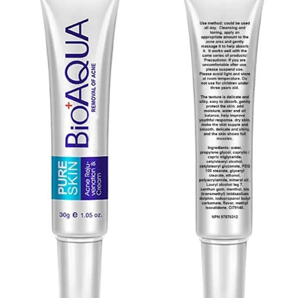 Crema para acne