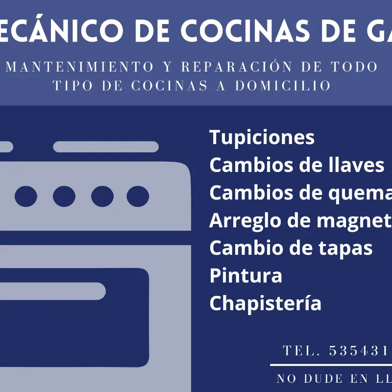 Mecánico de cocinas de gas