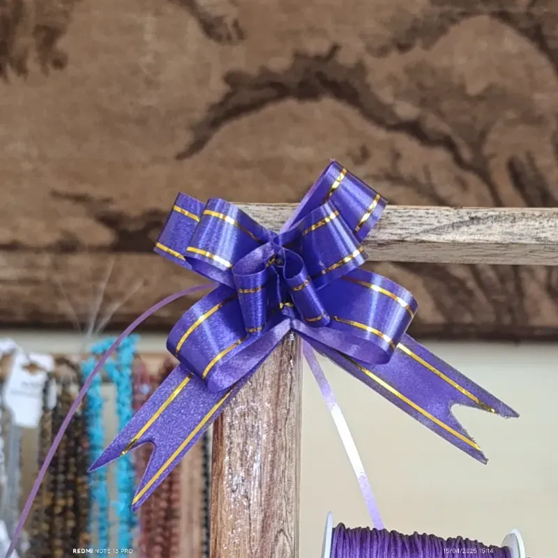 Lazo mágico o moño pequeño  color morado