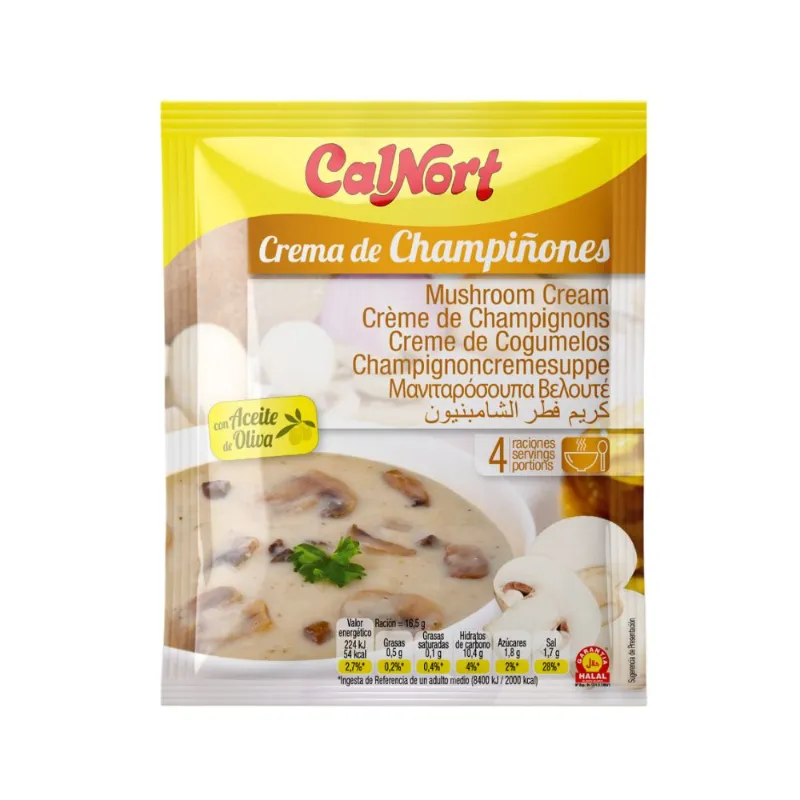 Crema de champiñones
