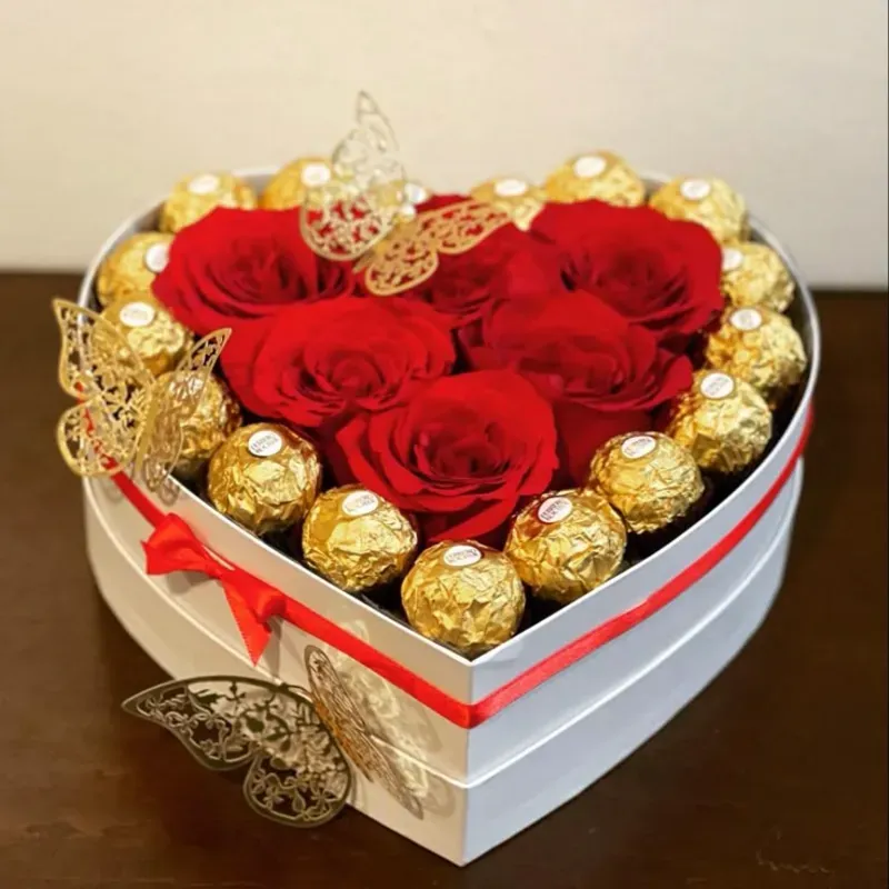 Corazón con bombones