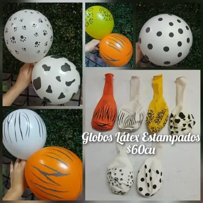 Globos estampados