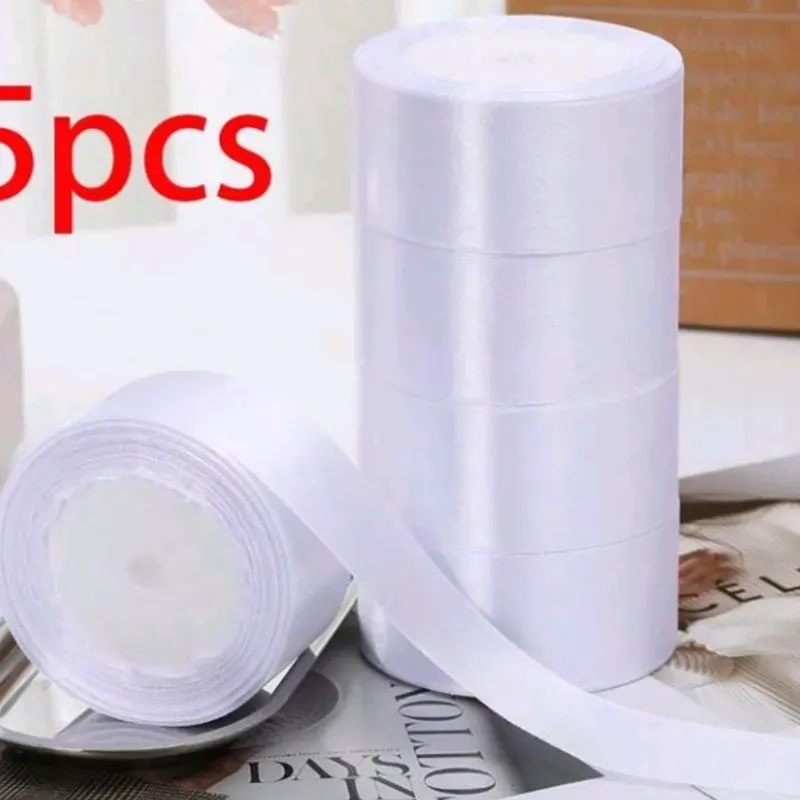 Cinta  color blanco de 4 cm