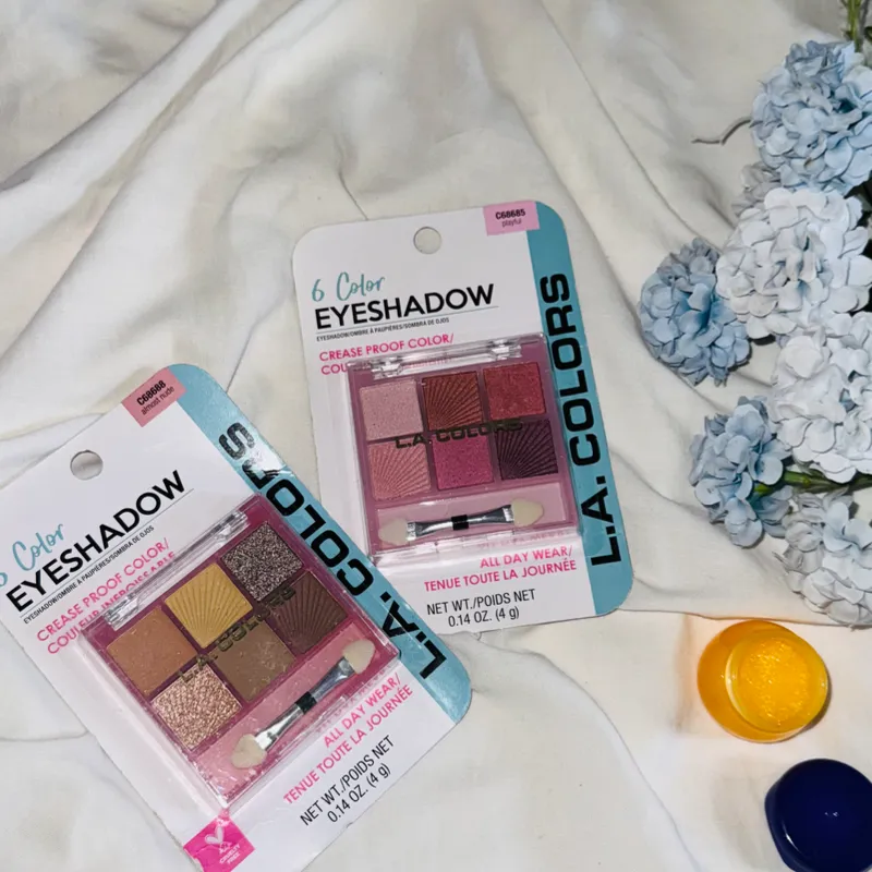  Paletas de Sombras L.A. Colors – 6 tonos 