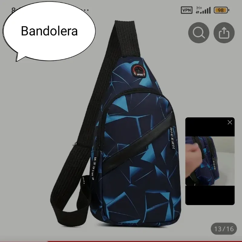 Bandolera para hombre