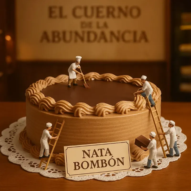 Nata de Chocolate con Bombón 