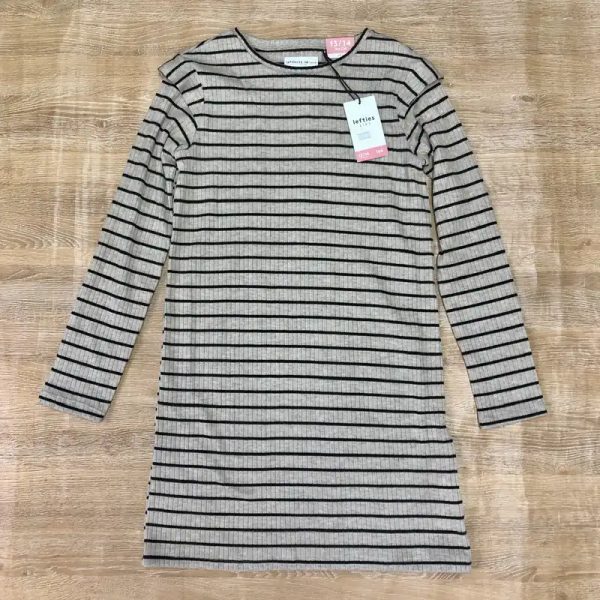 Vestido rayado de mangas largas