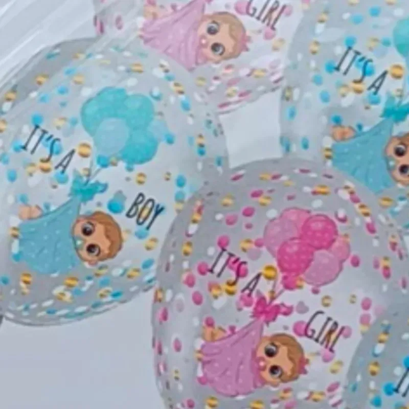 Set de globos latex con confeti (4 piezas)