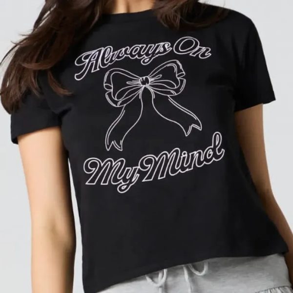 Pulover negro corto bow design