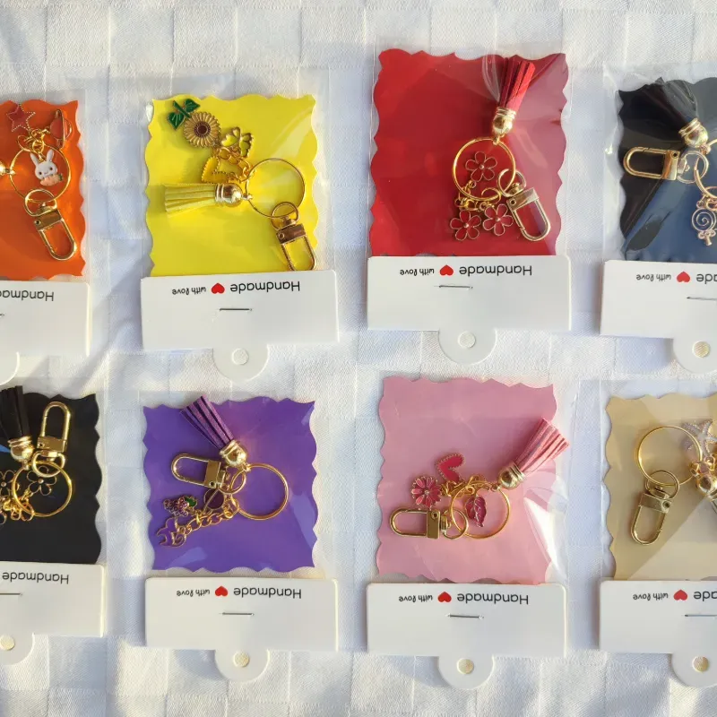  Llaveros de colores con hebilla