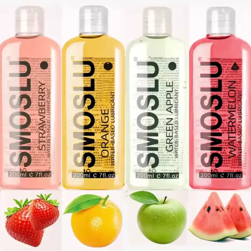 Lubricantes de sabores frutales. 