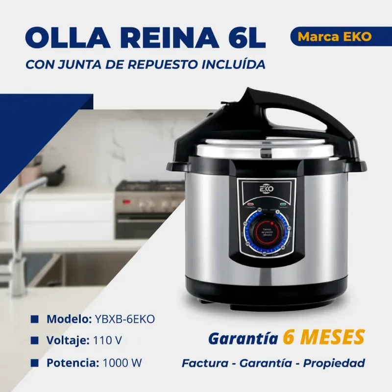 OLLA REINA 6L EKO + JUNTA EXTRA DE REGALO (FAD)