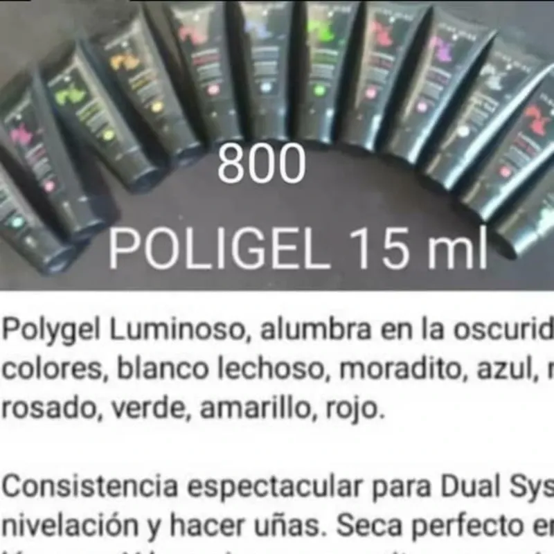 POLIGEL  DE COLORES 15 ml