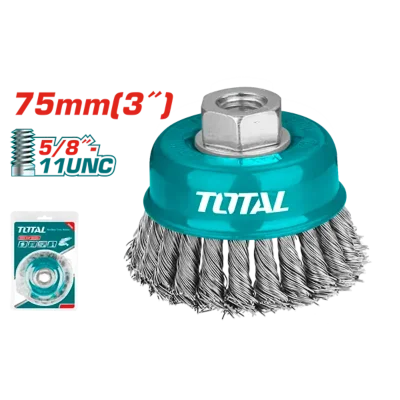 Cepillo de copa de alambre