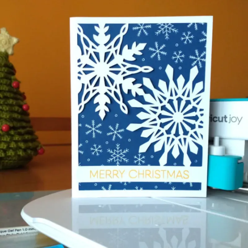 ❄️ Tarjeta "Copos de Nieve"