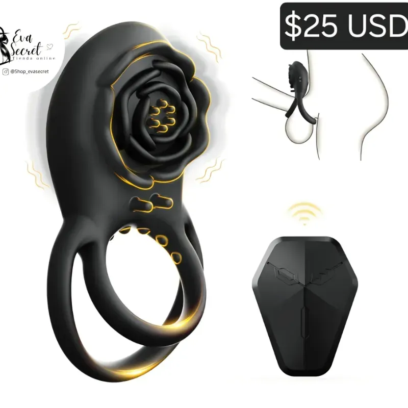 Juguete sexual rosa negra