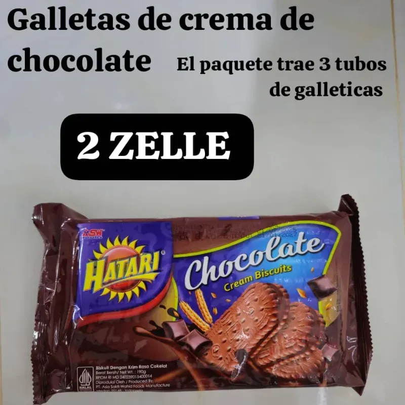 Galletas de crema de chocolate