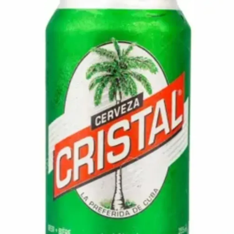 Cerveza cristal en lata