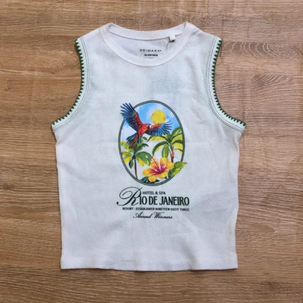 Blusa "Río de Janeiro" color crema