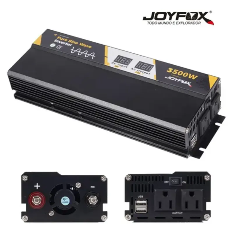 INVERSOR DE ONDA PURA 3500W + CARGADOR 12V - 110V