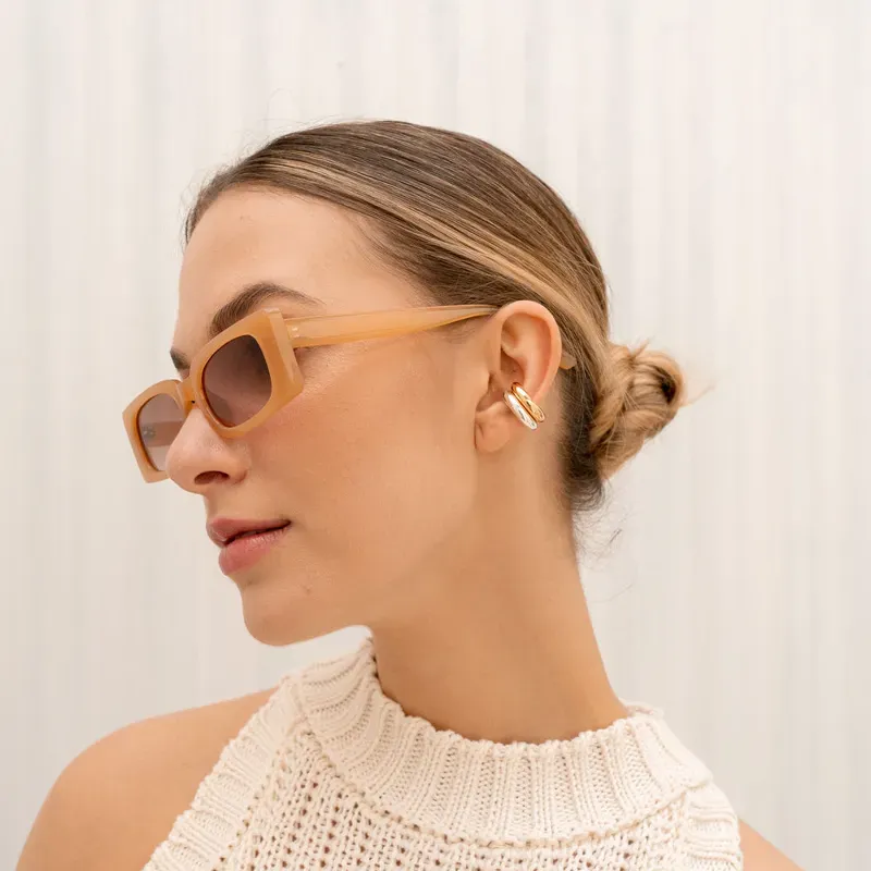 Set 1 earcuff oro + 1 earcuff plata