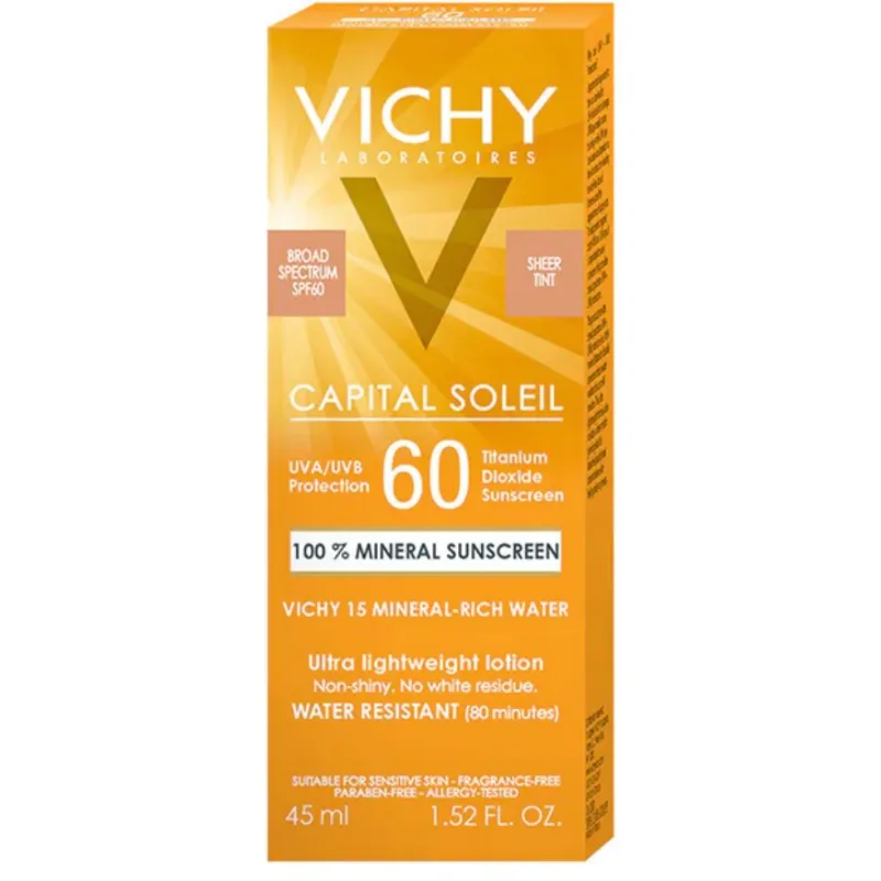 Protector solar mineral con color Spf 60 vichy