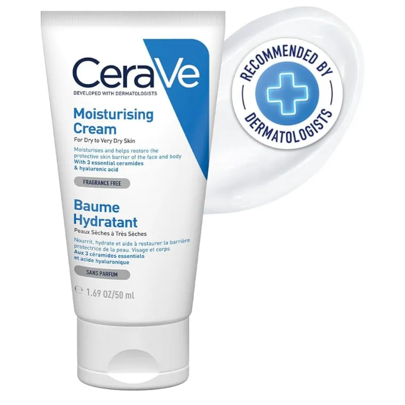CeraVe crema hidratante diario para rostro y cuerpo 50 ml
