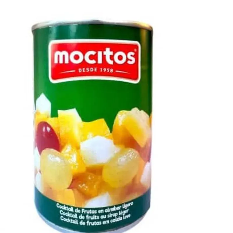 Cóctel de frutas 425g (piña, melocotón, pera uva , cereza)