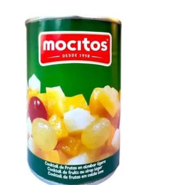 Cóctel de frutas 425g (piña, melocotón, pera uva , cereza)