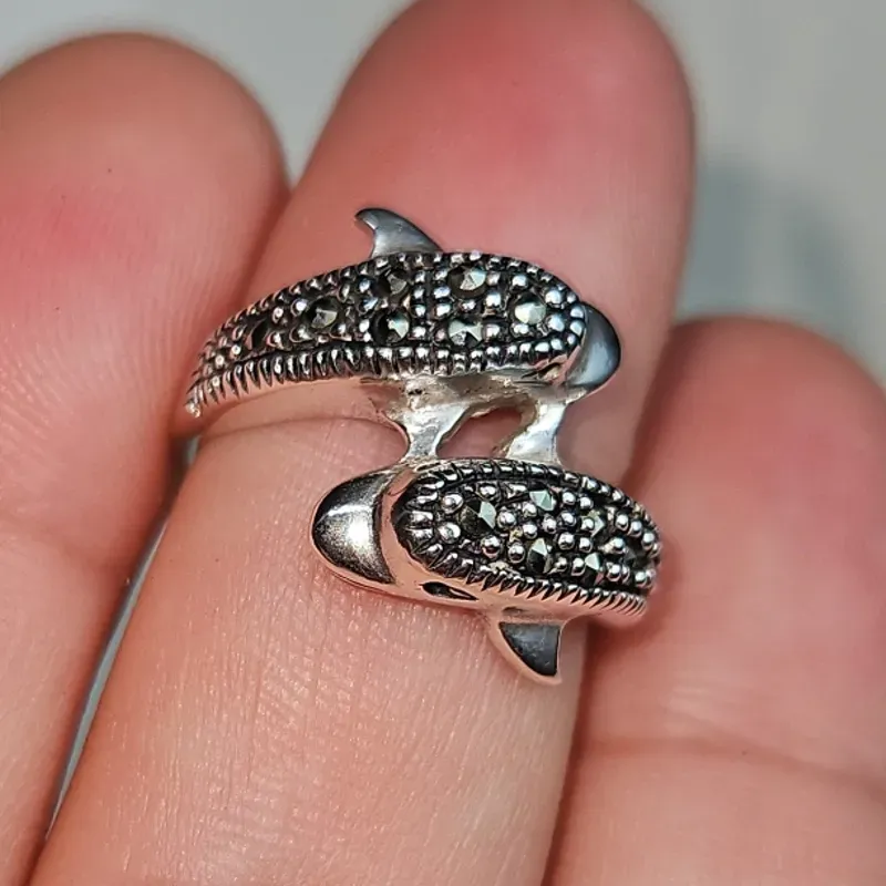 Anillo de plata 925 y Marquesitas