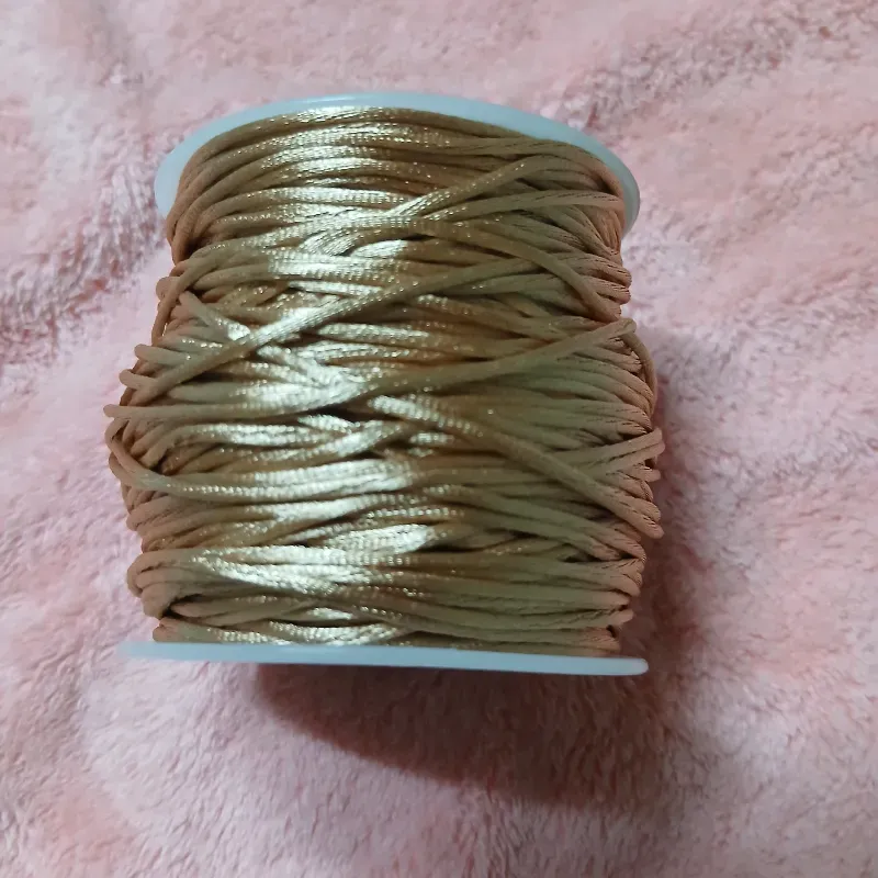 Hilo cola de rata beige 1 mm