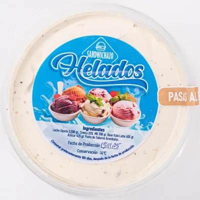 Pote de Helado 16onz Pasas al Ron
