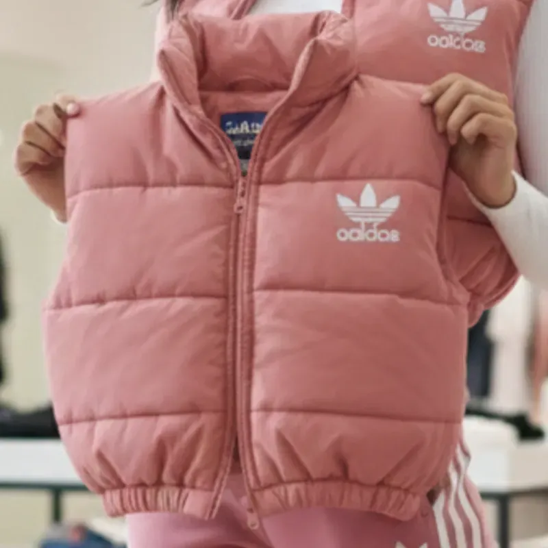 Abrigo chaleco rosado