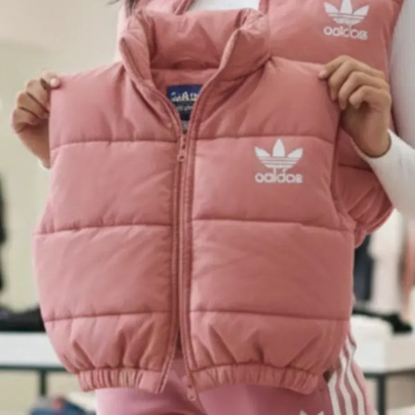 Abrigo chaleco rosado