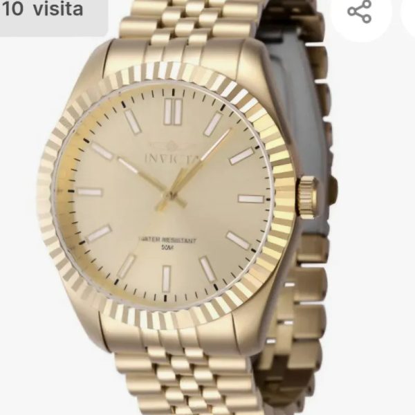 Invicta hombre Specialty gold