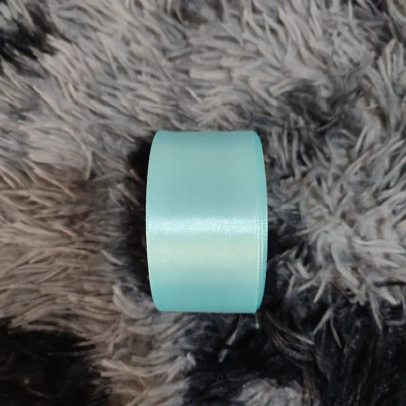 Cinta satín 4cm azul clara