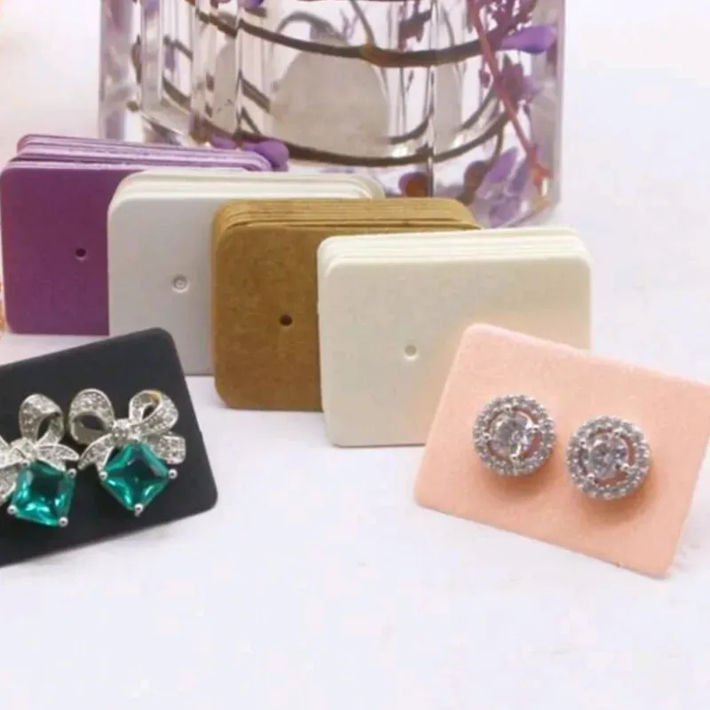 Tarjetas para aretes pequeñas color negro