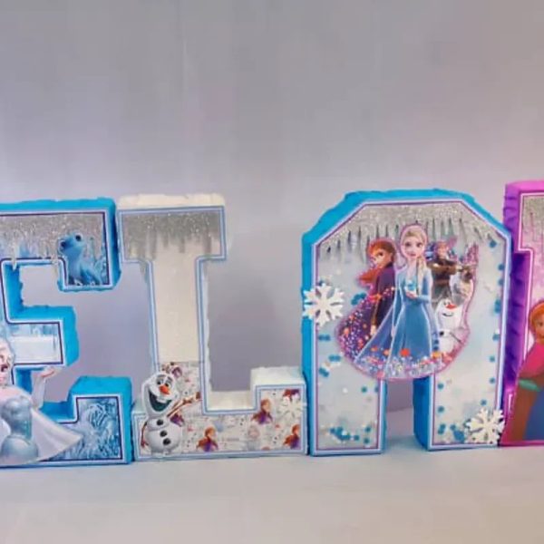 Nombre en 3D (6 letras)