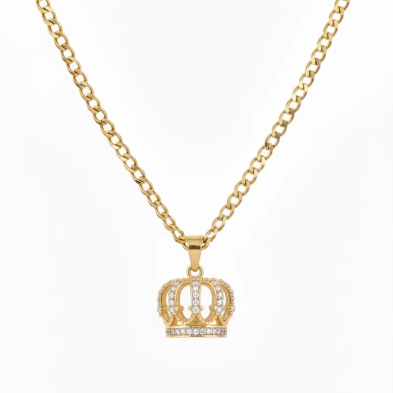 Cadena con dije de corona