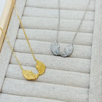 Juego de Cadena de acero inoxidable dorada y plateada