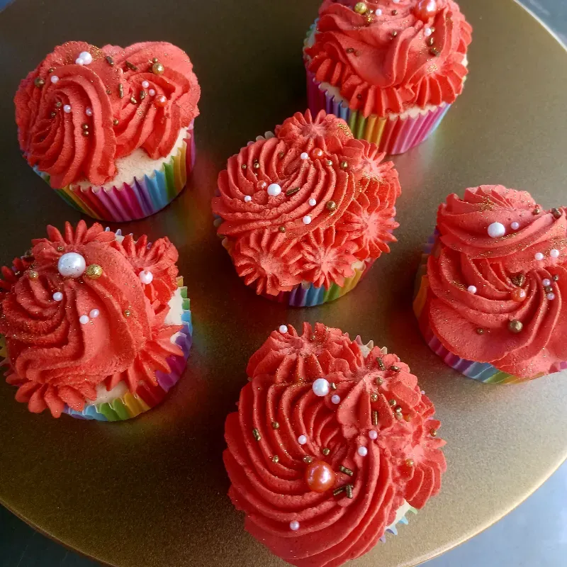 Cupcakes nata rellenos