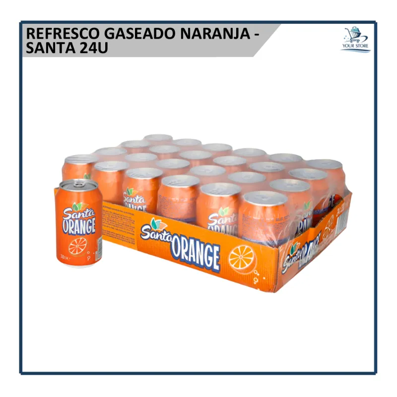 Refresco Gaseado Naranja - Santa 330ml (24u)
