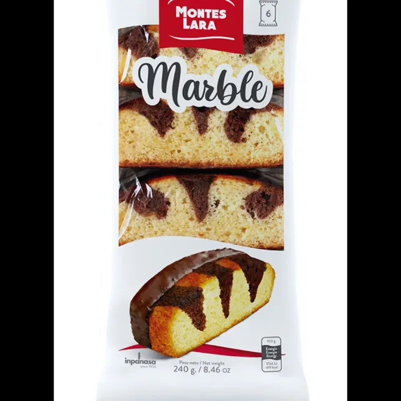 Bizcocho de chocolate y vainilla Montes Lara