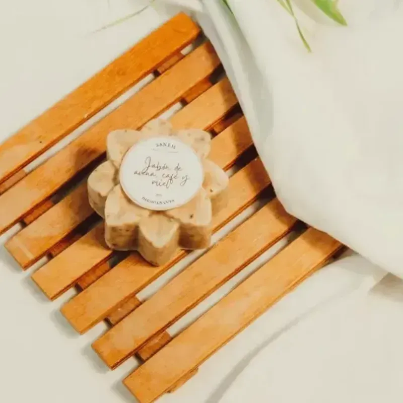 Jabón avena-café y miel 