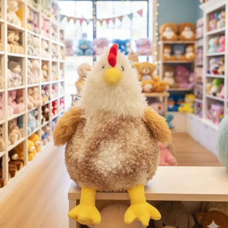 Peluche de gallina 